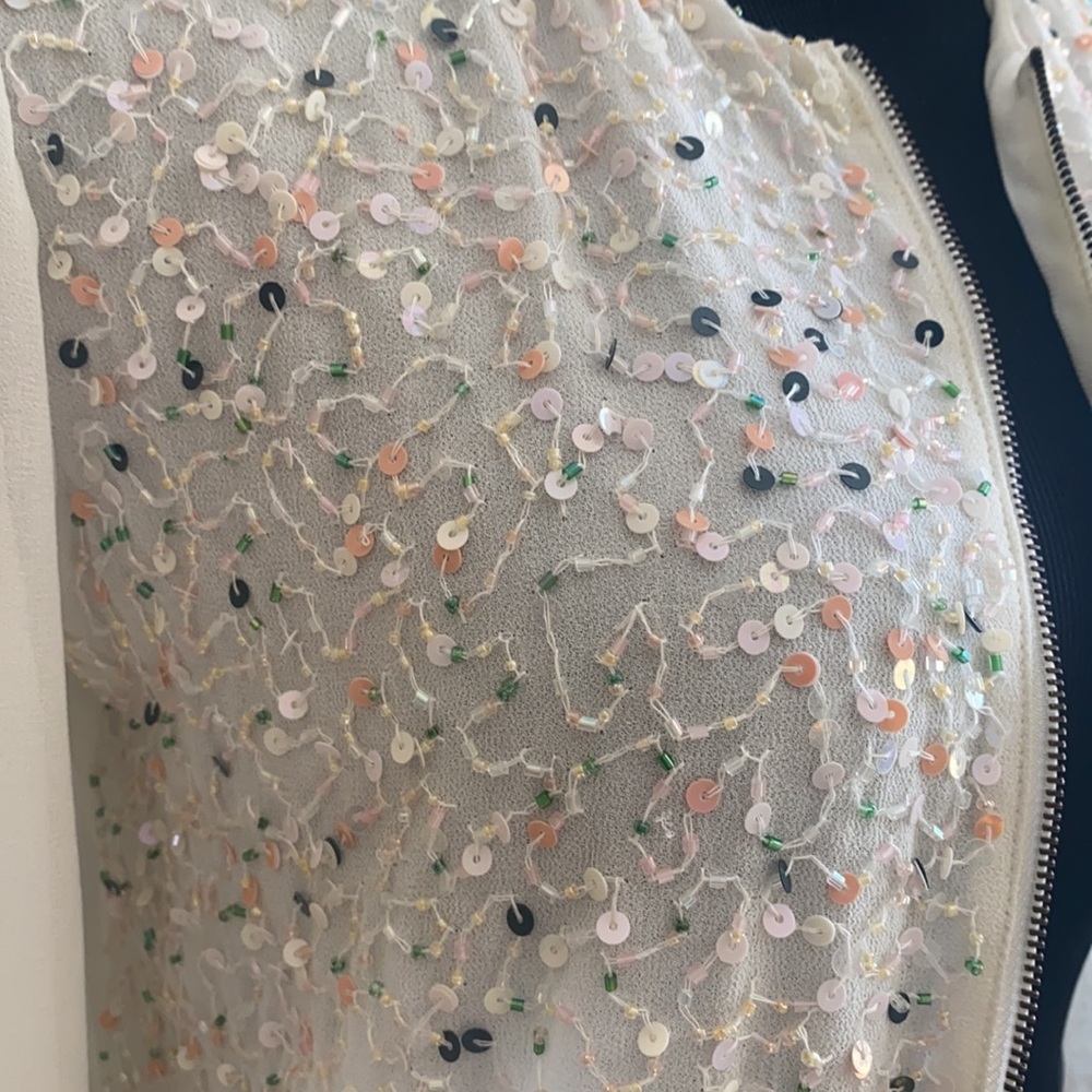 Azel Hazel Sequined Bomber Jacket - image 2